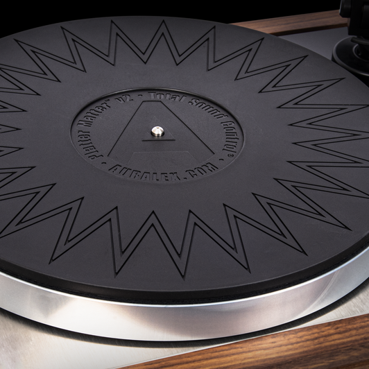 Platter Matter® V2 closeup on turntable