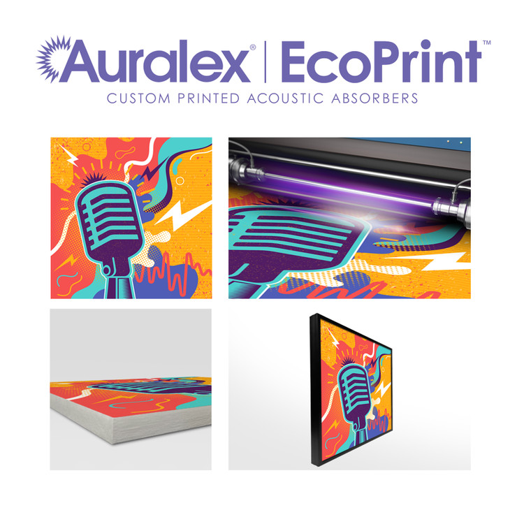 Auralex® Rolls Out EcoPrint™ Custom-Printed Acoustical Absorbers