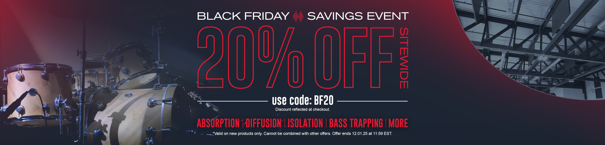 Black Friday Starts Now. 20% Off Sitewide. use code: BF20