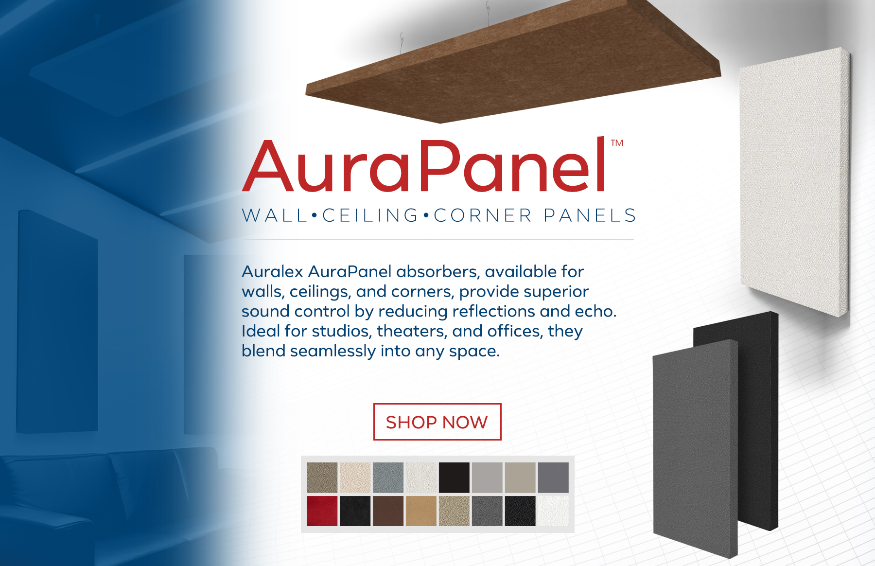 Auralex Acoustics | Studiofoam, Panels, Bass Traps