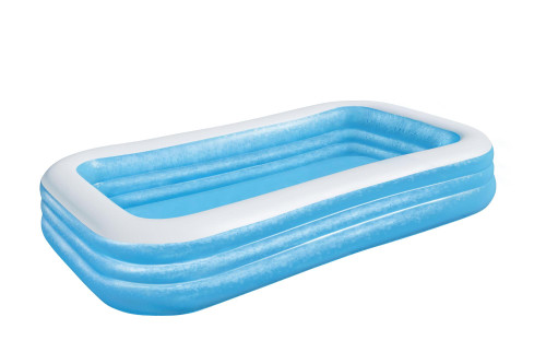 Piscina gonfiabile rettangolare a 3 anelli da 305mx183x56cm