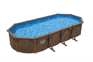 Set piscina Hydrium effetto legno da 732x366x132 cm