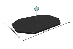 Copertura ovale per piscina fuori terra da 300x200x84 cm