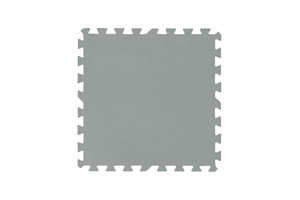 Tappeto grigio componibile per piscina da 50x50 cm