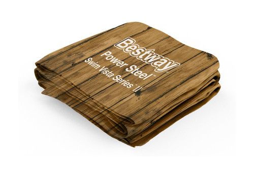 Liner di ricambio per piscina Power Steel Swim Vista da 549x122 cm effetto legno marrone