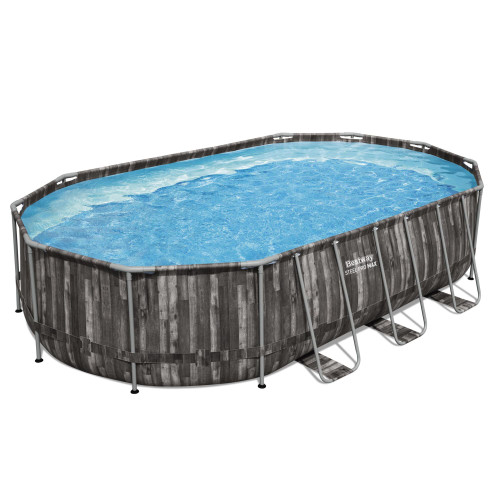 Set piscina fuori terra Steel Pro Max da 610x366x122 cm