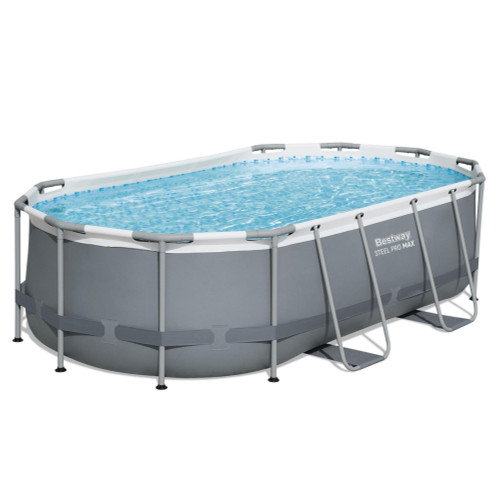 Set piscina grigio scuro da 427x250x100 cm