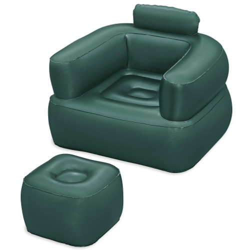 Poltrona gonfiabile con pouf Comfi Cube