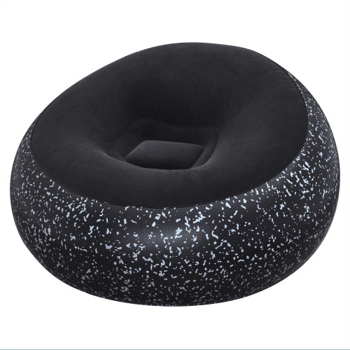 Poltrona pouf gonfiabile nero