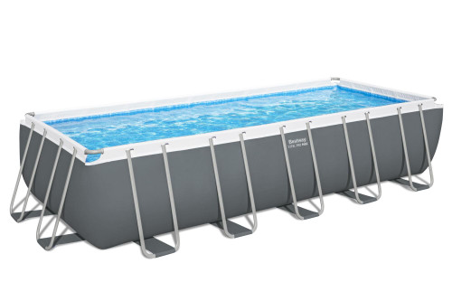 Set piscina da 640x274x132 cm grigio scuro