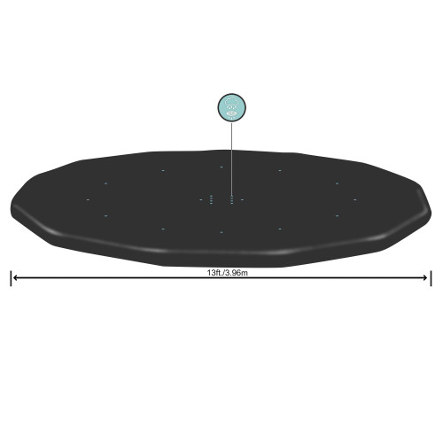 Copertura per piscina fuori terra rotonda da 396 cm