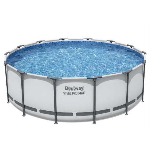 Set piscina grigio chiaro da 427x122 cm