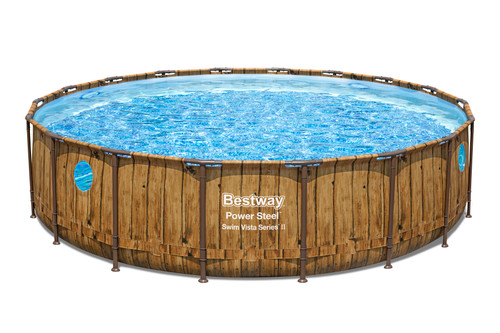 Piscina solo struttura effetto legno - 549x122 cm