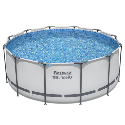 Set piscina da 366x122 cm grigio chiaro