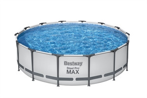 Set piscina da 427x107 cm grigio chiaro