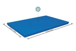 Copertura rettangolare per piscina fuori terra da 221x150 cm