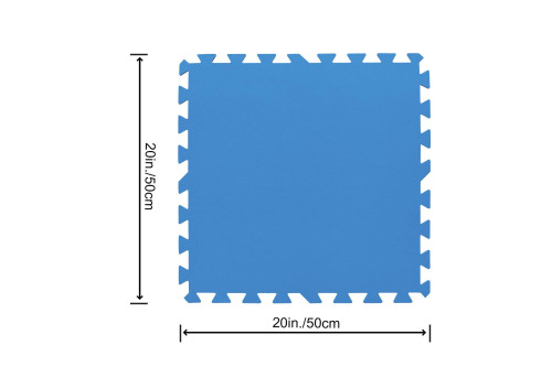 Tappeto sotto piscina componibile e protettivo da 50x50 cm