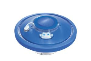 Fontana galleggiante con illuminazione LED blu
