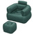 Poltrona gonfiabile con pouf Comfi Cube