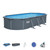 Set piscina Hydrium grigio scuro da 732x366x132 cm