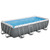 Set piscina - 549x274x122 cm grigio scuro