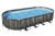 Set piscina da 732x366x122 cm effetto legno scuro