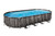 Set piscina da 732x366x122 cm effetto legno scuro