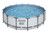 Piscina base struttura e liner rotonda Steel Pro MAX da 488x122 cm grigio chiaro