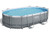 Set piscina da 488x305x107 cm grigio scuro