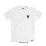 Born For This™ CORE Monogram Tee (White) — front