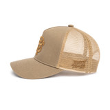Born For This™ Monogram Logo Mesh Trucker (Sand Brown) — view 3
