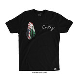 Tracy Cortez 'Root Flags' Tee (Black) — front