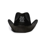 Diego Lopes Dream Believe Western Cowboy Hat (Black) — front