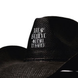 Diego Lopes Dream Believe Western Cowboy Hat (Black) — front