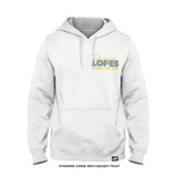 Diego Lopes UFC 325 'Diego Dundee' Heavyweight Hoodie (Vintage Blue + White) — front