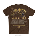 Diego Lopes UFC 325 'World Tour' Tee (Brown) — back