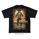 Diego Lopes UFC 325 'Crocodile Lopes' Tee (Black) — back