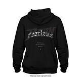 Joshua Van 'Born Fearless' Premium + Standard Issue Heavyweight Hoodie (Black) — back