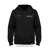 Joshua Van 'Born Fearless' Premium + Standard Issue Heavyweight Hoodie (Black) — front