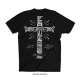 Joshua Van 'Cross Typography' Tee (Black) — back