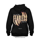 Joshua Van 'Fearless Glow' Premium + Standard Issue  Heavyweight Hoodie (Black) — back