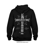 Joshua Van 'Cross Typography' Premium + Signature Issue  Heavyweight Hoodie (Black) — back