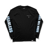 Joshua Van 'Fearless Blur' Long Sleeve Tee (Black) — front
