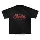 Joshua Van 'UFC 328 Team Fearless Script' Tee (Black) — back