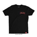 Joshua Van 'UFC 328 Team Fearless Script' Tee (Black) — front