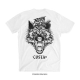Alessandro Costa 'El Lobo' Tee (White) — back