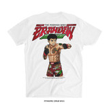 Brandon Moreno 'Super Assassin Baby KO' Tee (White) — back