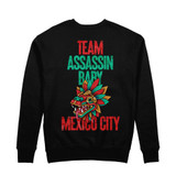 Brandon Moreno 'Team Assassin Baby Quetzal' Crewneck (Black) — back