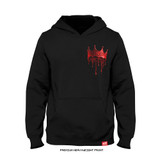 Bobby 'KING' Green 'CROWN DRIP' Heavyweight Hoodie (Black X Red) — front