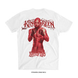 Bobby 'KING' Green 'WAR READY' Tee (White) — back